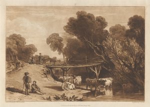 Bro och kor av Joseph Mallord William Turner