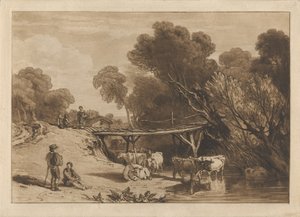 Bro och kor av Joseph Mallord William Turner