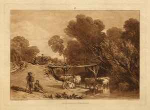 Bro och kor av Joseph Mallord William Turner