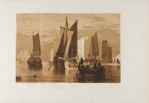 Lugn, tavla 44 från Studieboken av Joseph Mallord William Turner