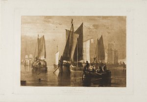 Lugn, skylt 44 från Studieboken av Joseph Mallord William Turner