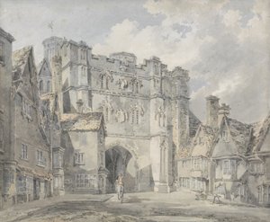 Christ Church Gate, Canterbury, 1793-94 (wc på papper) av Joseph Mallord William Turner