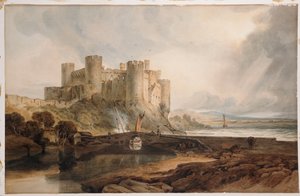 Conway Castle, ca 1802 av Joseph Mallord William Turner