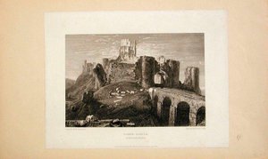 Corfe Castle, Dorsetshire av Joseph Mallord William Turner