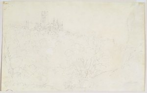 Durham, ca 1801 (penna på papper) av Joseph Mallord William Turner