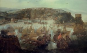 Erövringen av Salvador 1624 / A. v. Eertvelt av Joseph Mallord William Turner