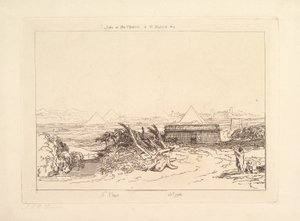 Egyptens femte plåga Liber Studiorum, del III, skylt 16, 1808. av Joseph Mallord William Turner