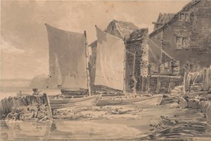 Fiskarstuga, Dover av Joseph Mallord William Turner