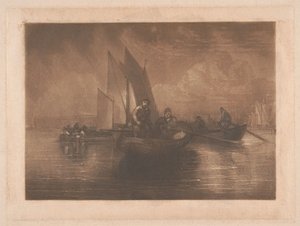 Flundrafiske, Battersea av Joseph Mallord William Turner