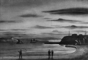 Hamnscen av Joseph Mallord William Turner