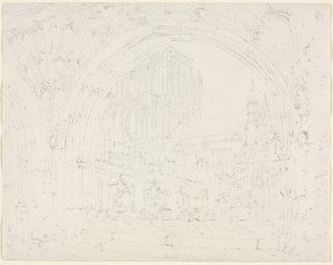 Hereford Cathedral, ca. 1793. av Joseph Mallord William Turner