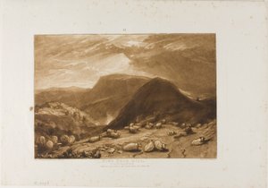 Hind Head Hill, tallrik 25 från Liber Studiorum av Joseph Mallord William Turner