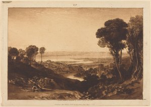 Severns och Wyes sammanflöde av Joseph Mallord William Turner