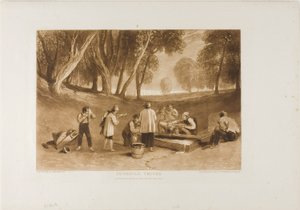 Juvenile Tricks, skylt 22 från Book of Studies av Joseph Mallord William Turner