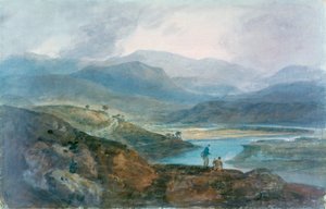 Lake, Skottland, 1801-1802. av Joseph Mallord William Turner