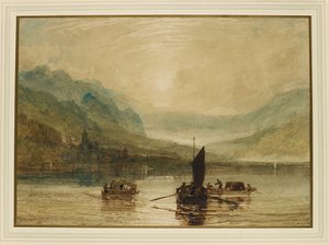 Brienzsjön, månsken av Joseph Mallord William Turner