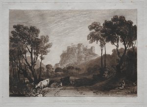 Liber Studiorum: Slottet ovanför ängarna av Joseph Mallord William Turner