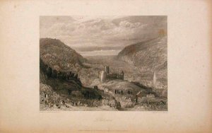 Lillebonne, slott och torn av Joseph Mallord William Turner