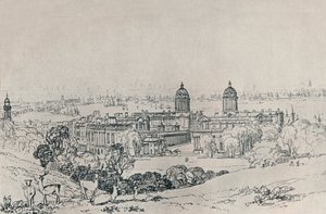 London från Greenwich Park, c1809, 1923 av Joseph Mallord William Turner
