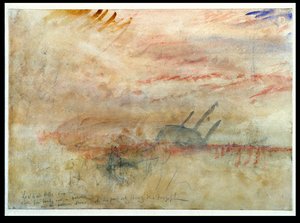 Lost to All Hope The Brig, ca 1845-50 (wc och grafit på vävt papper) av Joseph Mallord William Turner