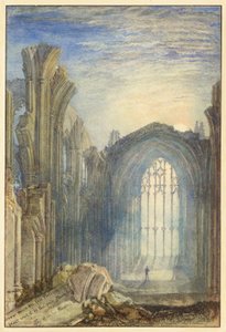 Melrose Abbey av Joseph Mallord William Turner