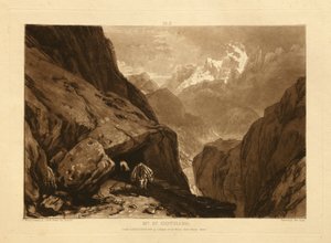Sankt Gotthardsberget av Joseph Mallord William Turner