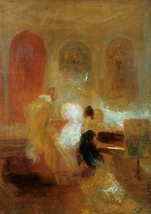 Musikfest, East Cowes Castle, c1835 av Joseph Mallord William Turner