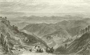 Mussooree och Dhoon, från Landour av Joseph Mallord William Turner
