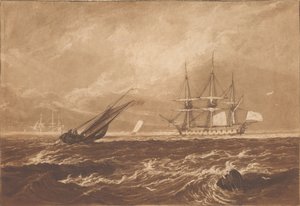 Originalskiss till en målning för W. Leader, Esq. av Joseph Mallord William Turner