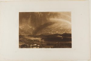 Peat Bog, Skottland, skylt 45 från Book of Studies av Joseph Mallord William Turner