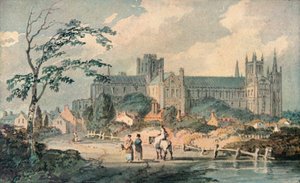 Peterborough Cathedral från norr, 1909 av Joseph Mallord William Turner