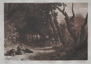 Procris och Cephalus. av Joseph Mallord William Turner