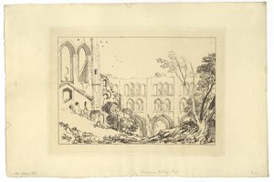 Rivaux Abbey (etsning) av Joseph Mallord William Turner