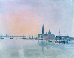 San Giorgio Maggiore från Dogana, 1819. av Joseph Mallord William Turner