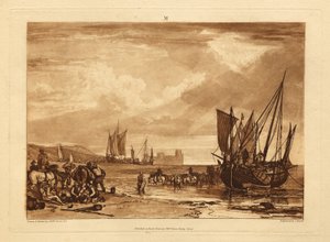 Scen vid den franska kusten av Joseph Mallord William Turner