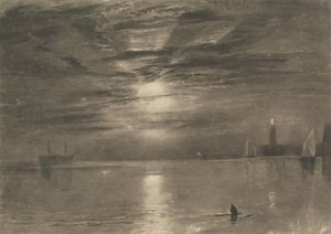 Shields fyr av Joseph Mallord William Turner