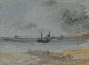 Skepp på grund Brighton av Joseph Mallord William Turner