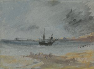 Skepp på grund Brighton av Joseph Mallord William Turner