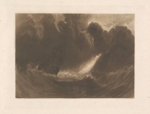 Fartyg i storm av Joseph Mallord William Turner