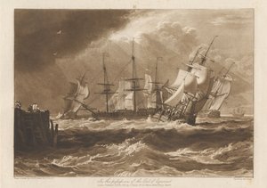 Fartyg i en bris av Joseph Mallord William Turner