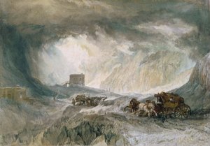 Snöstorm, Mont Cenis, 1820 av Joseph Mallord William Turner