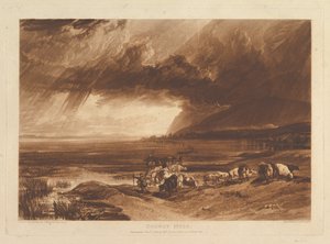 Solway Moss Liber Studiorum, del XI, skylt 52, 1 januari 1816. av Joseph Mallord William Turner