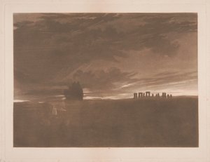 Stonehenge i gryningen av Joseph Mallord William Turner