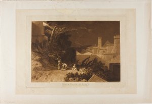 Egyptens tionde plåga, skylt 61 från Liber Studiorum av Joseph Mallord William Turner
