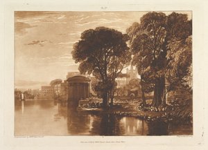 The Alcove, Isleworth Liber Studiorum, del XIII, skylt 63, 1 januari 1819. av Joseph Mallord William Turner