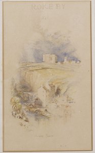 Bowes Tower, ca 1833 av Joseph Mallord William Turner