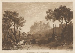 Slottet ovanför ängarna av Joseph Mallord William Turner