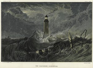 Fyren Eddystone på Eddystone Rocks av Joseph Mallord William Turner