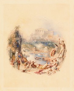 Trädgården: en illustration till Thomas Moores "Epikuréen" av Joseph Mallord William Turner
