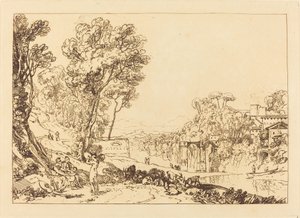 Kvinnan och tamburinen av Joseph Mallord William Turner